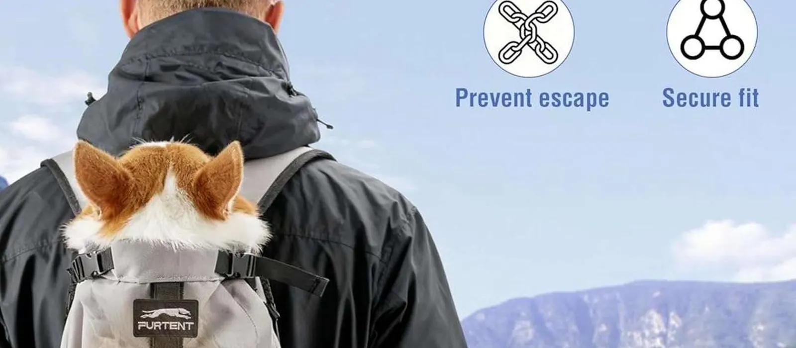 Dog hiking backpack OEM guide showing an outdoor dog carrier backpack in trail use