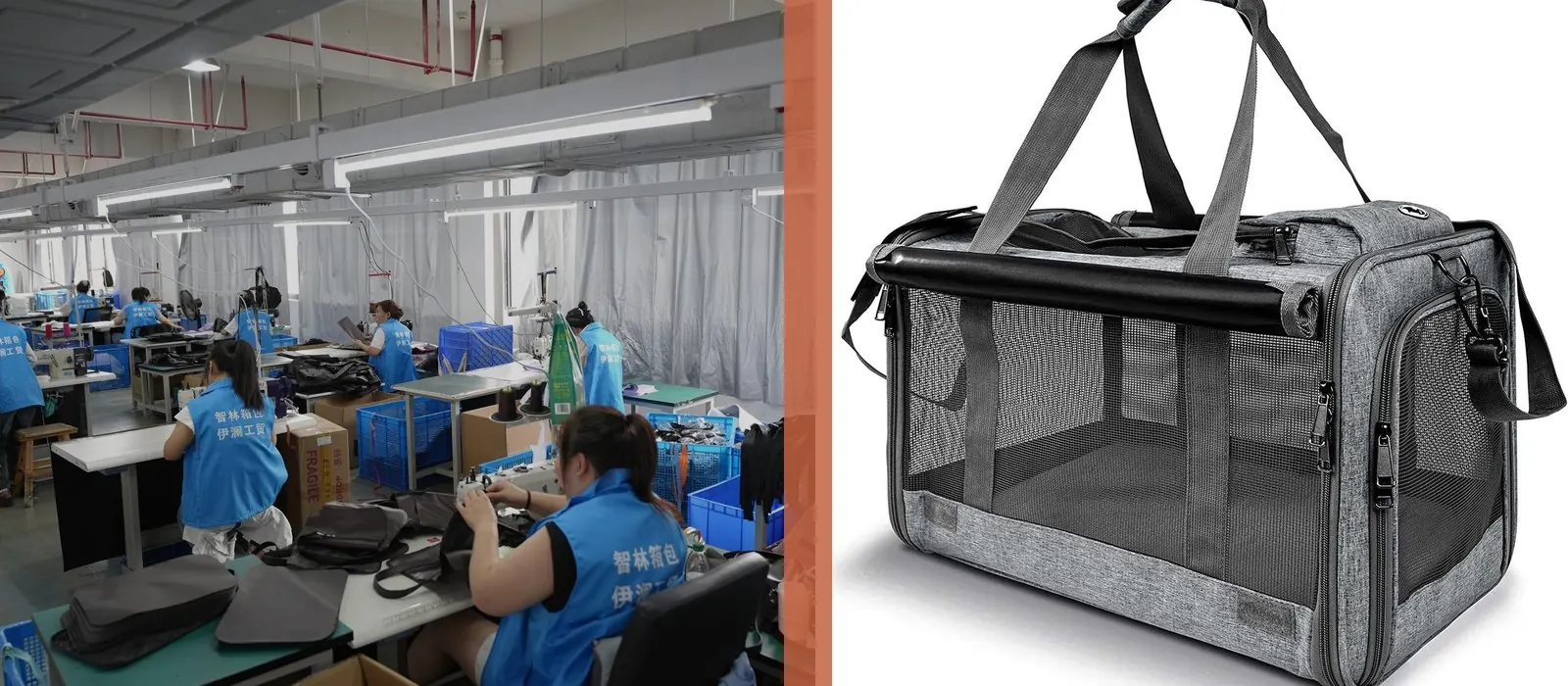 OEM pet carrier sourcing checklist with factory production and soft-sided carrier product