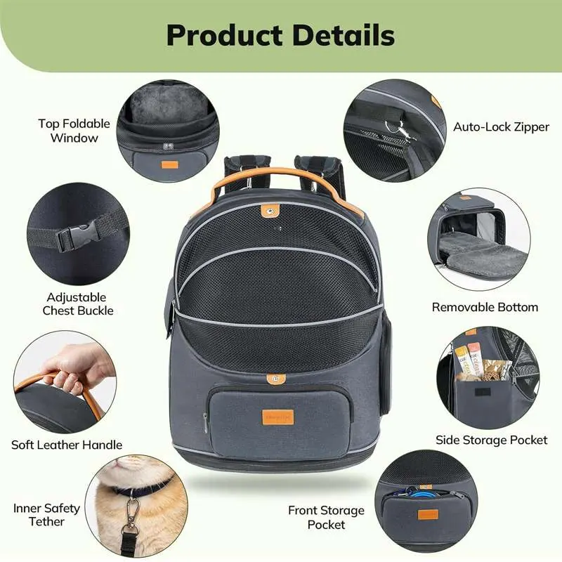 Custom Cat Carrier Backpack Supplier thumbnail 3