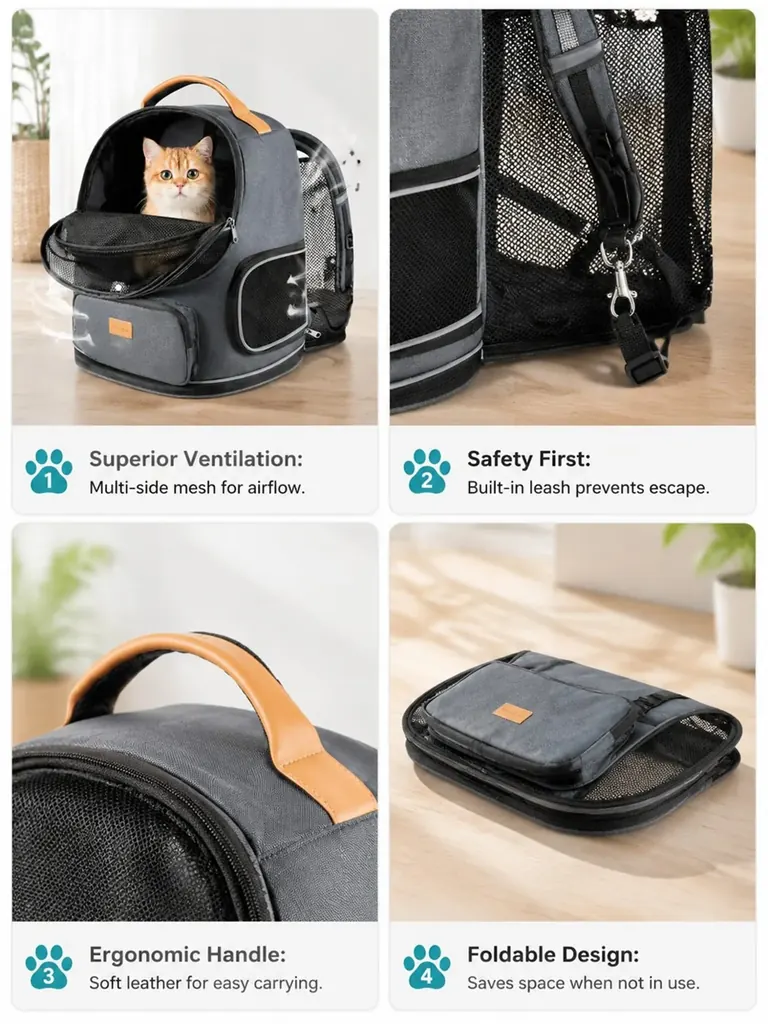 Custom Cat Carrier Backpack Supplier