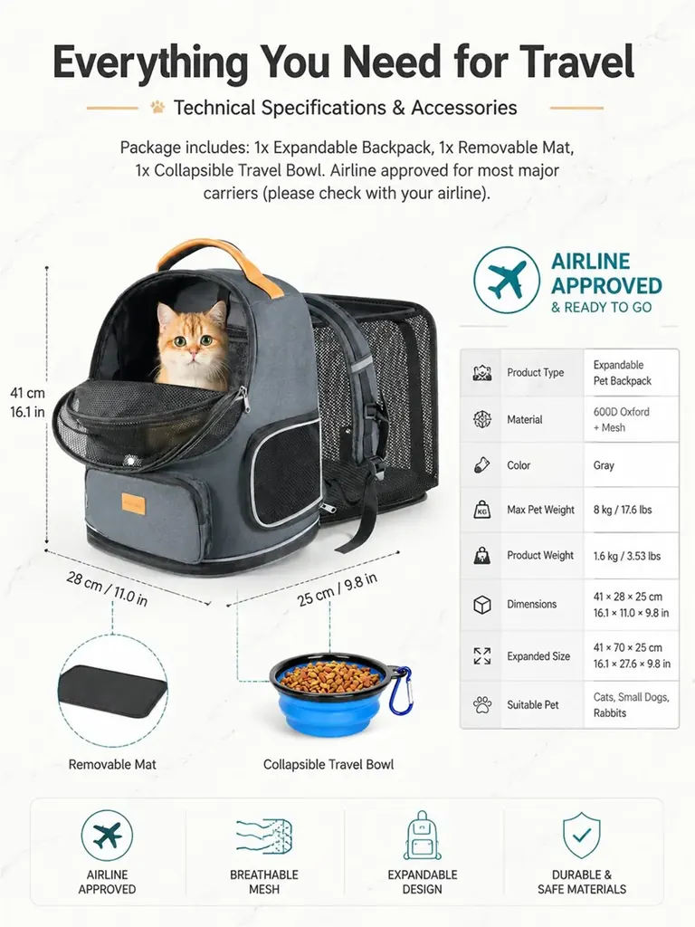 Custom Cat Carrier Backpack Supplier