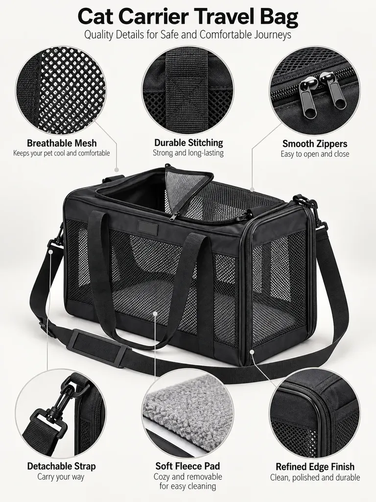 Custom Cat Carrier Travel Bag