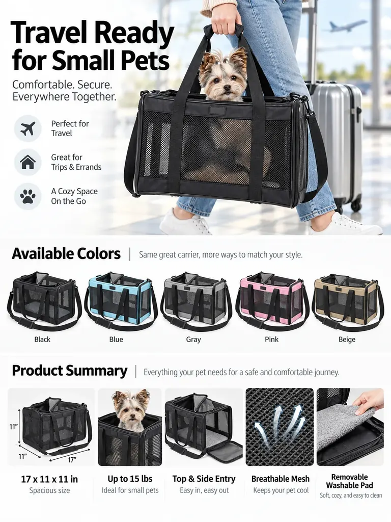Custom Cat Carrier Travel Bag