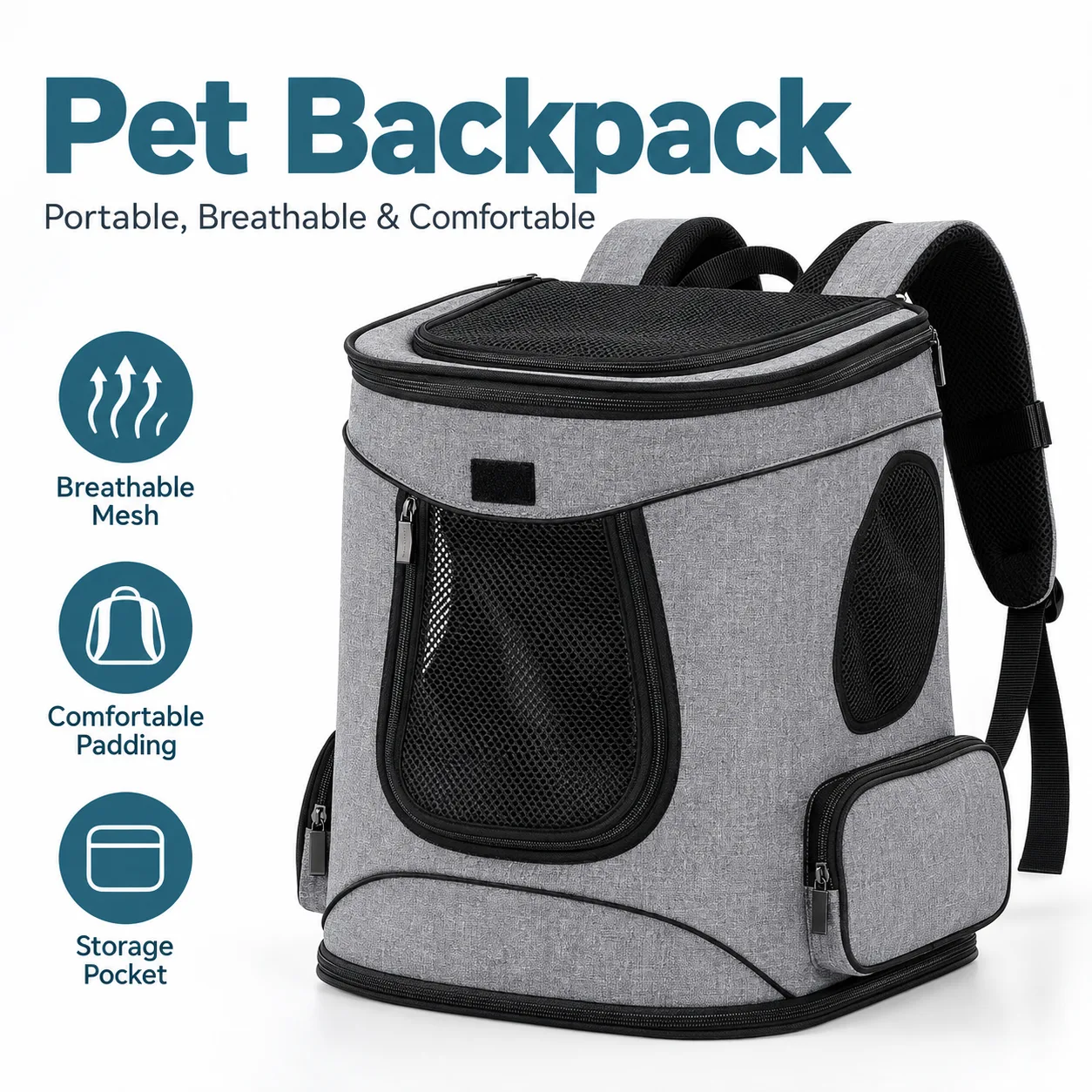 Custom Pet Backpack Supplier thumbnail 2