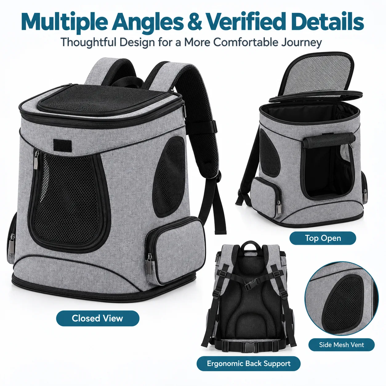 Custom Pet Backpack Supplier thumbnail 4