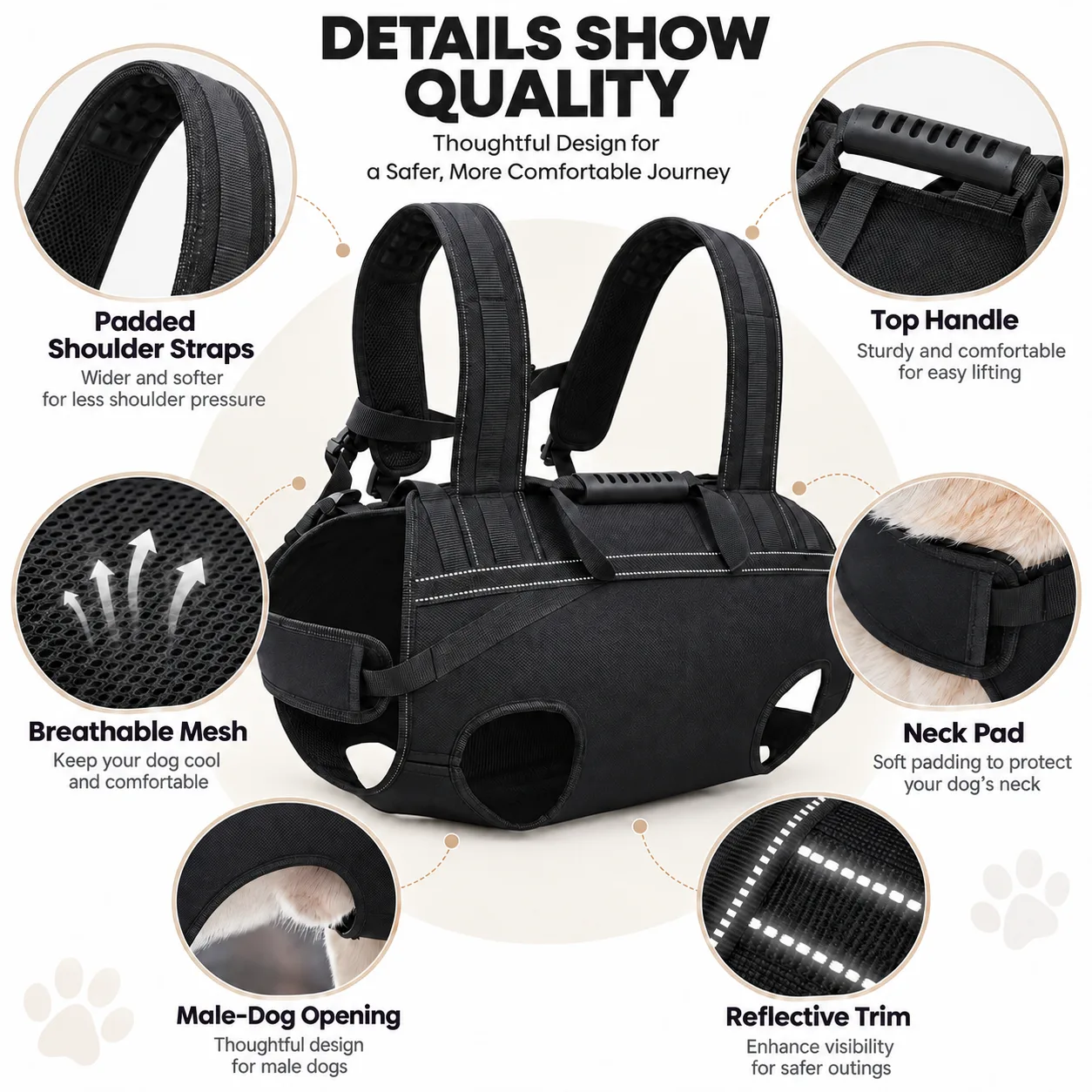 Large Dog Carrier Backpack Manufacturer thumbnail 4