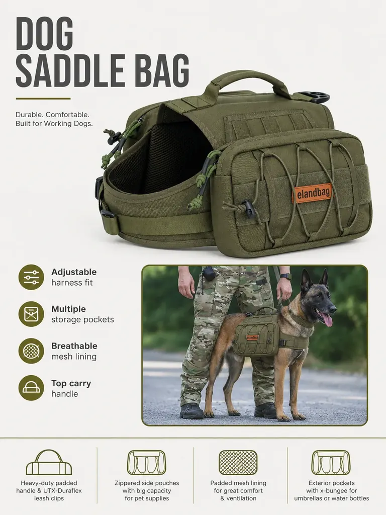 dog saddle pack manufacturer
