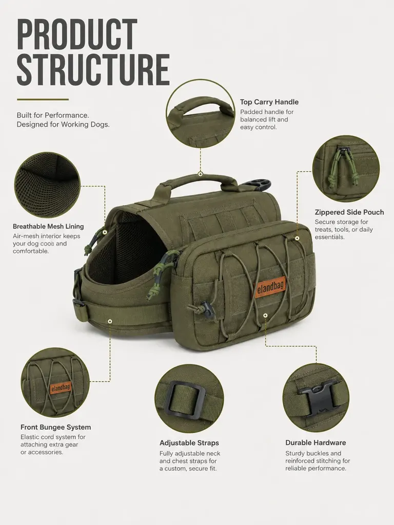 dog saddle pack manufacturer