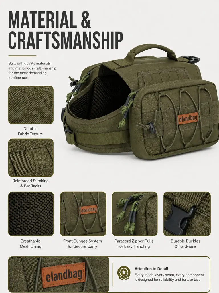 dog saddle pack manufacturer