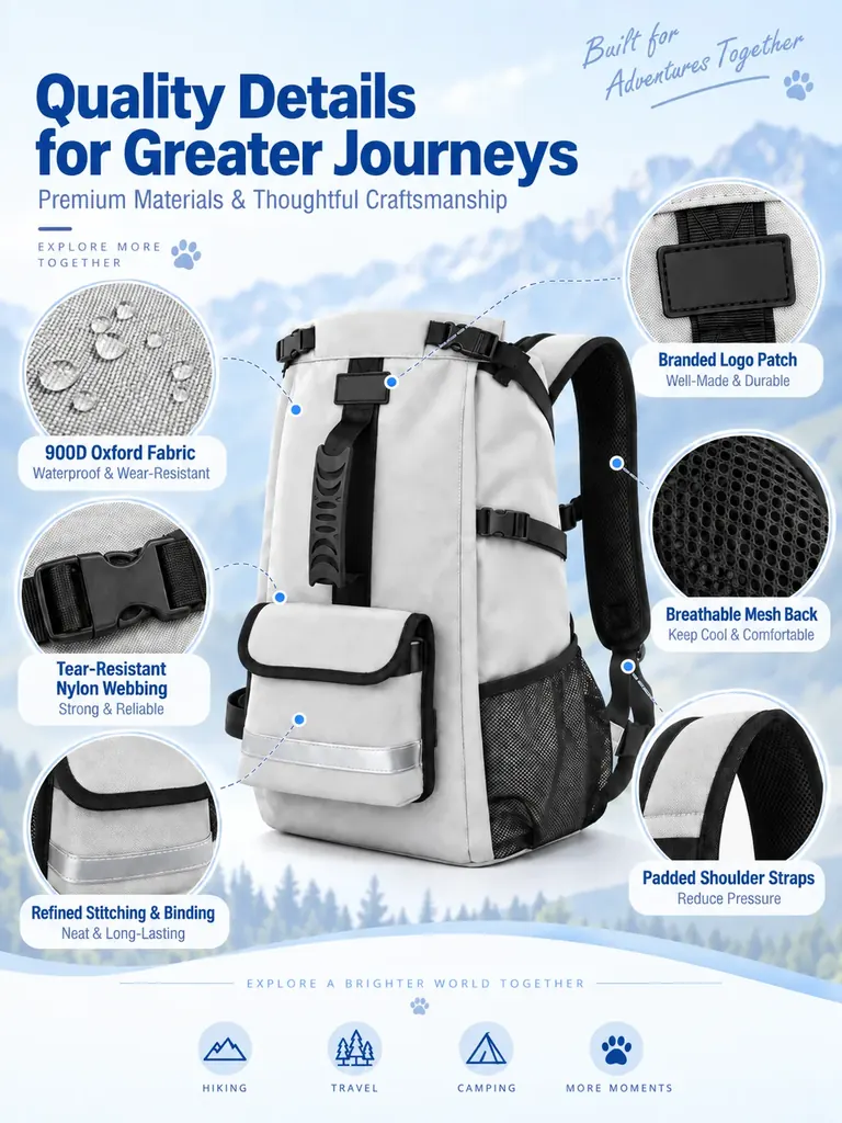 Custom Dog Hiking Backpack