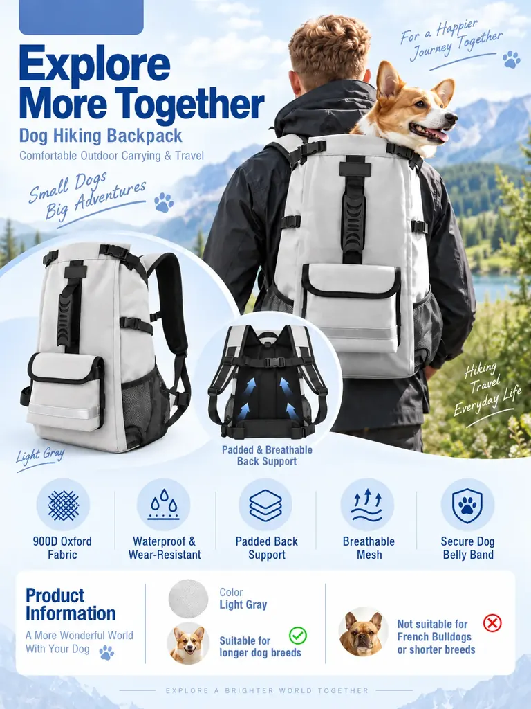 Custom Dog Hiking Backpack