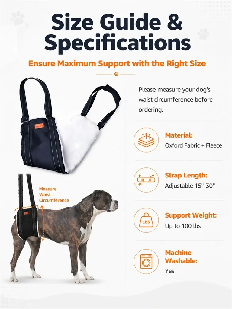 Custom Dog Sling For Back Legs Supplier