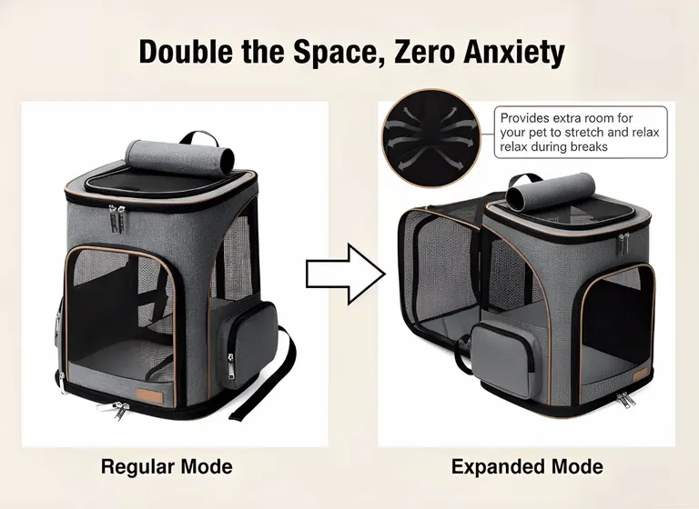Custom Expandable Cat Backpack Supplier