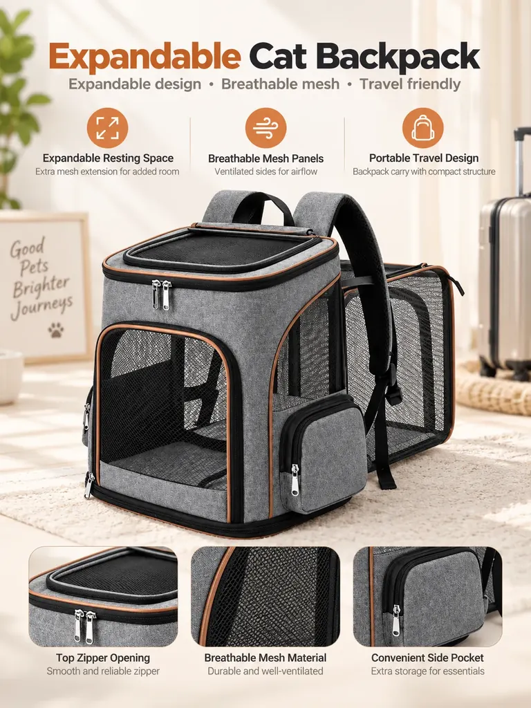 Custom Expandable Cat Backpack