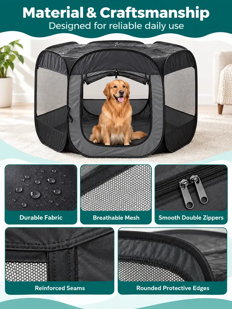 Custom Folding Pet Dog Crate