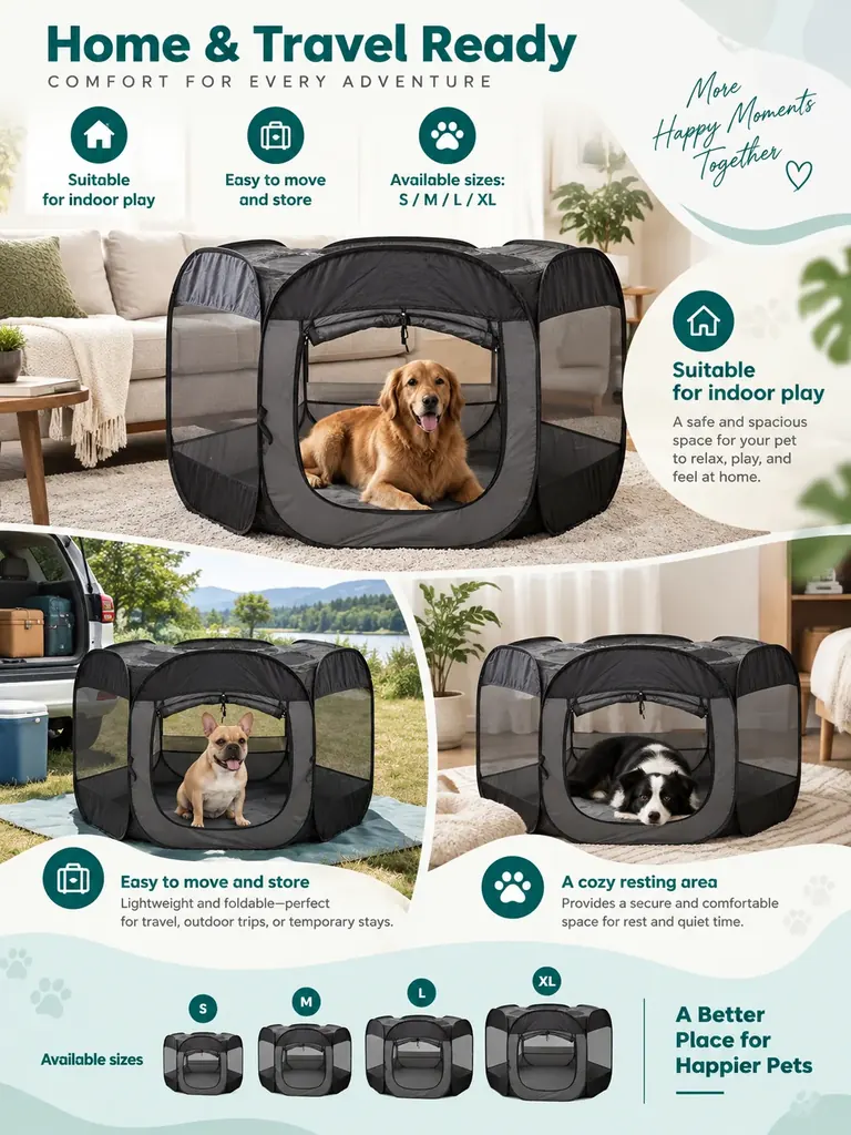 Custom Folding Pet Dog Crate