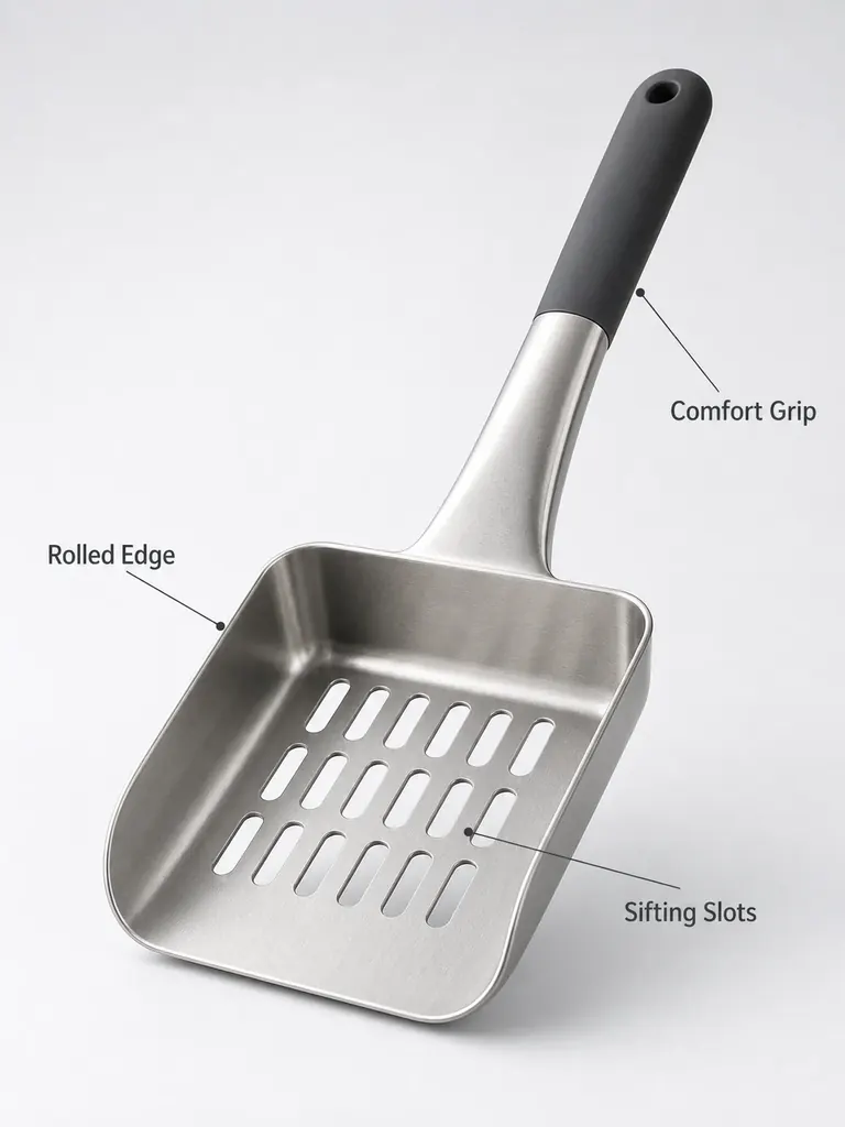 Full Metal Cat Litter Scoop With Holder Manufacturer