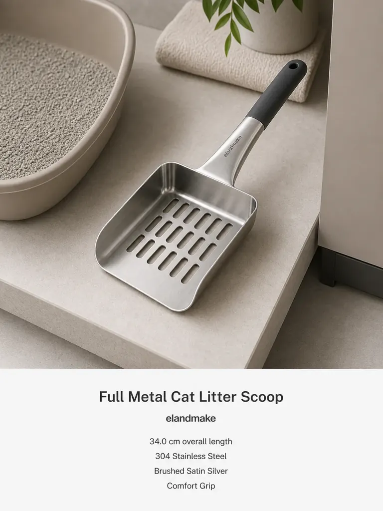 Full Metal Cat Litter Scoop With Holder Manufacturer