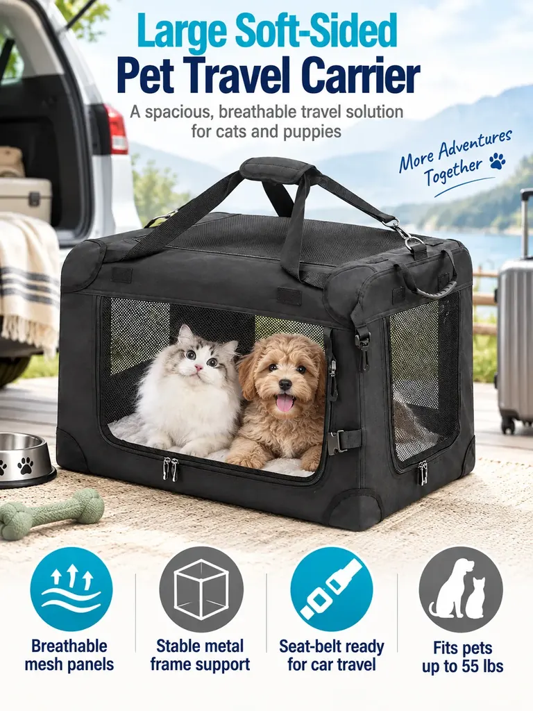 Large Soft-Sided Pet Travel Carrier Manufacturer