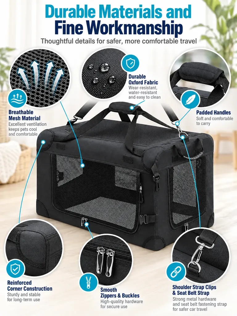 Large Soft-Sided Pet Travel Carrier Manufacturer