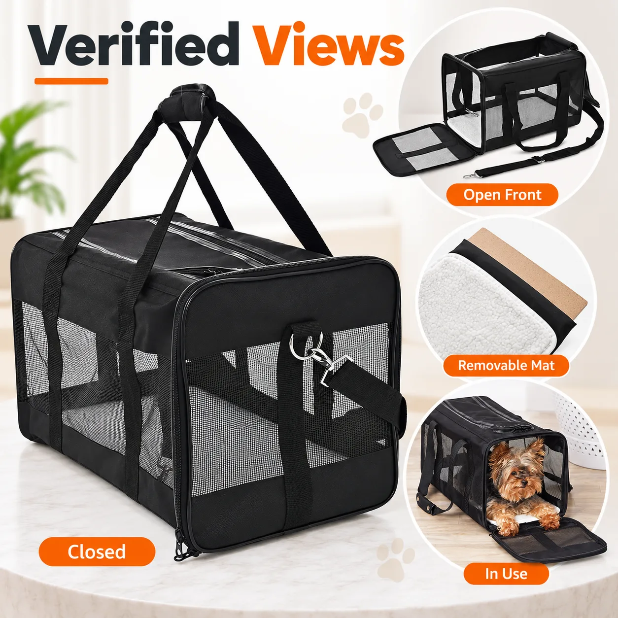 Custom Mesh Pet Carrier thumbnail 5