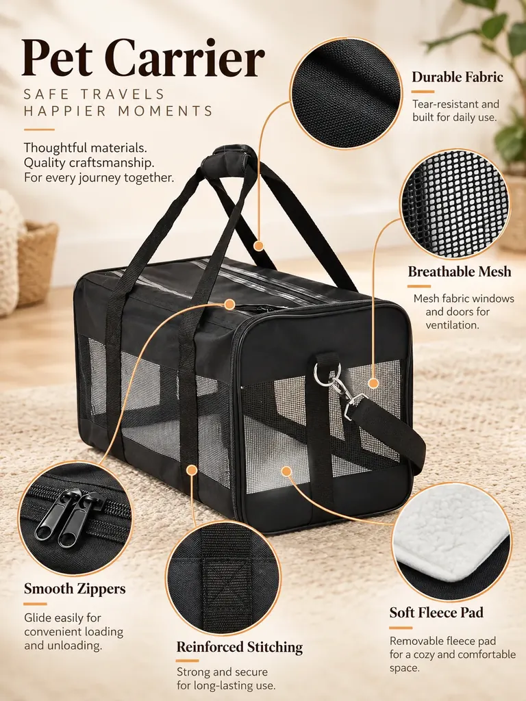 Custom Mesh Pet Carrier