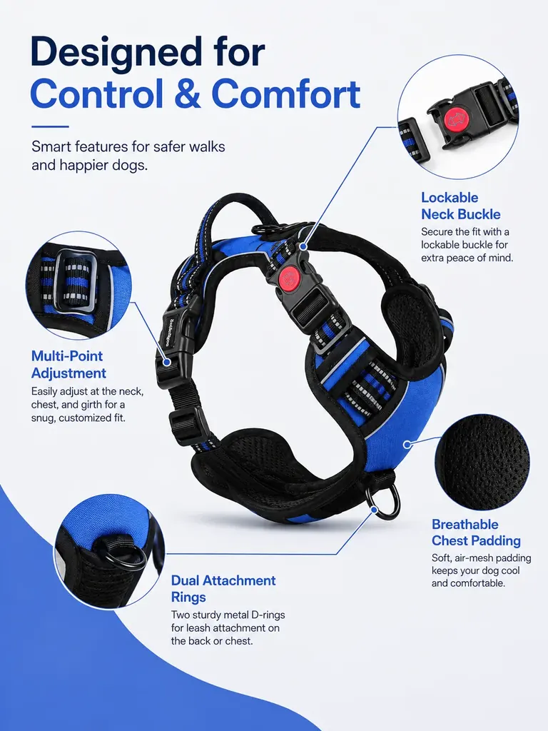 Reflective Dog Harness Manufacturer