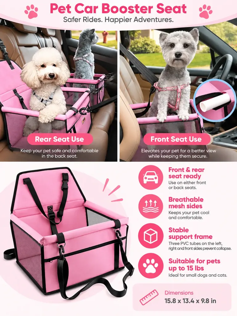 Custom Pet Car Booster Seat Manufacturer