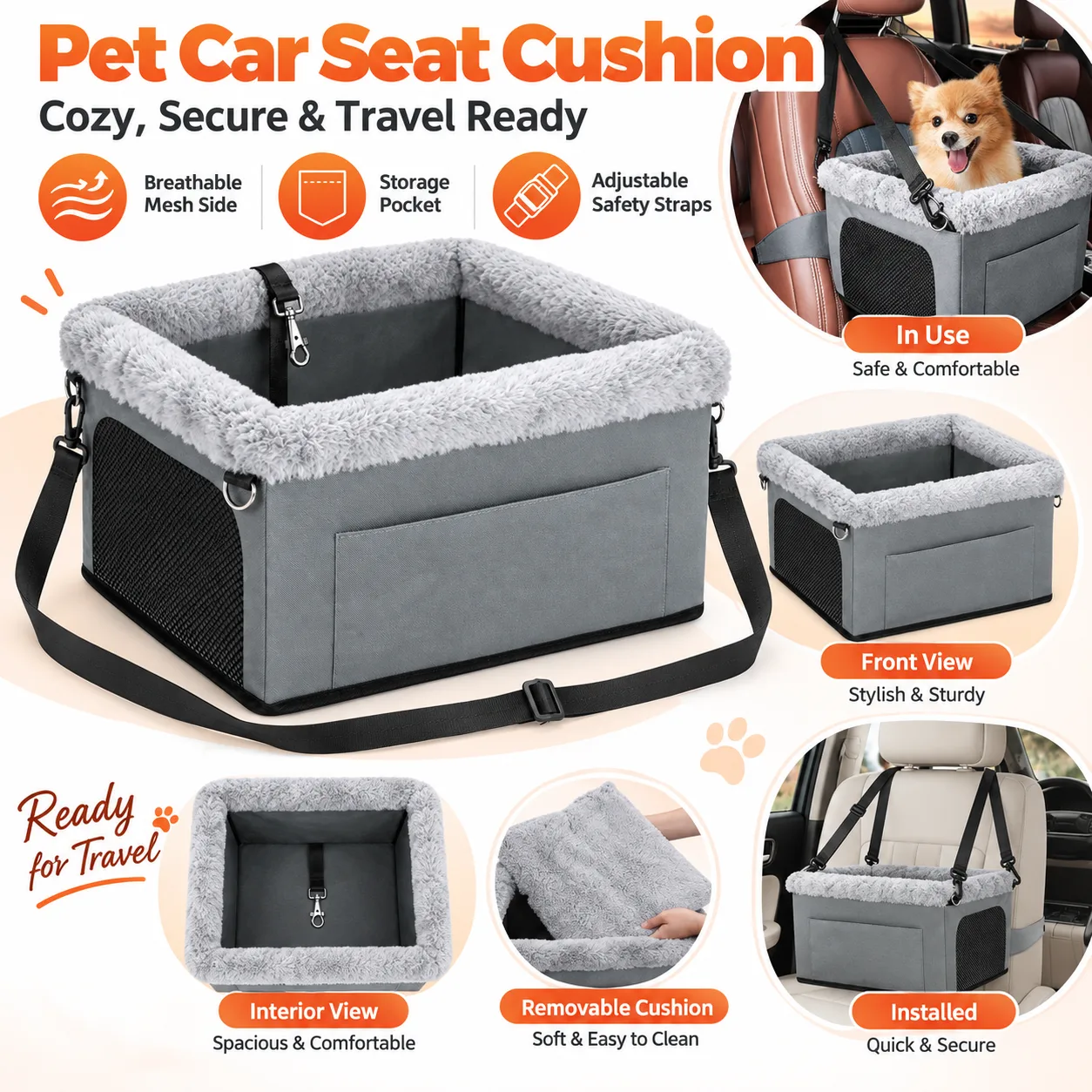 Pet Car Seat Cushion Manufacturer thumbnail 5