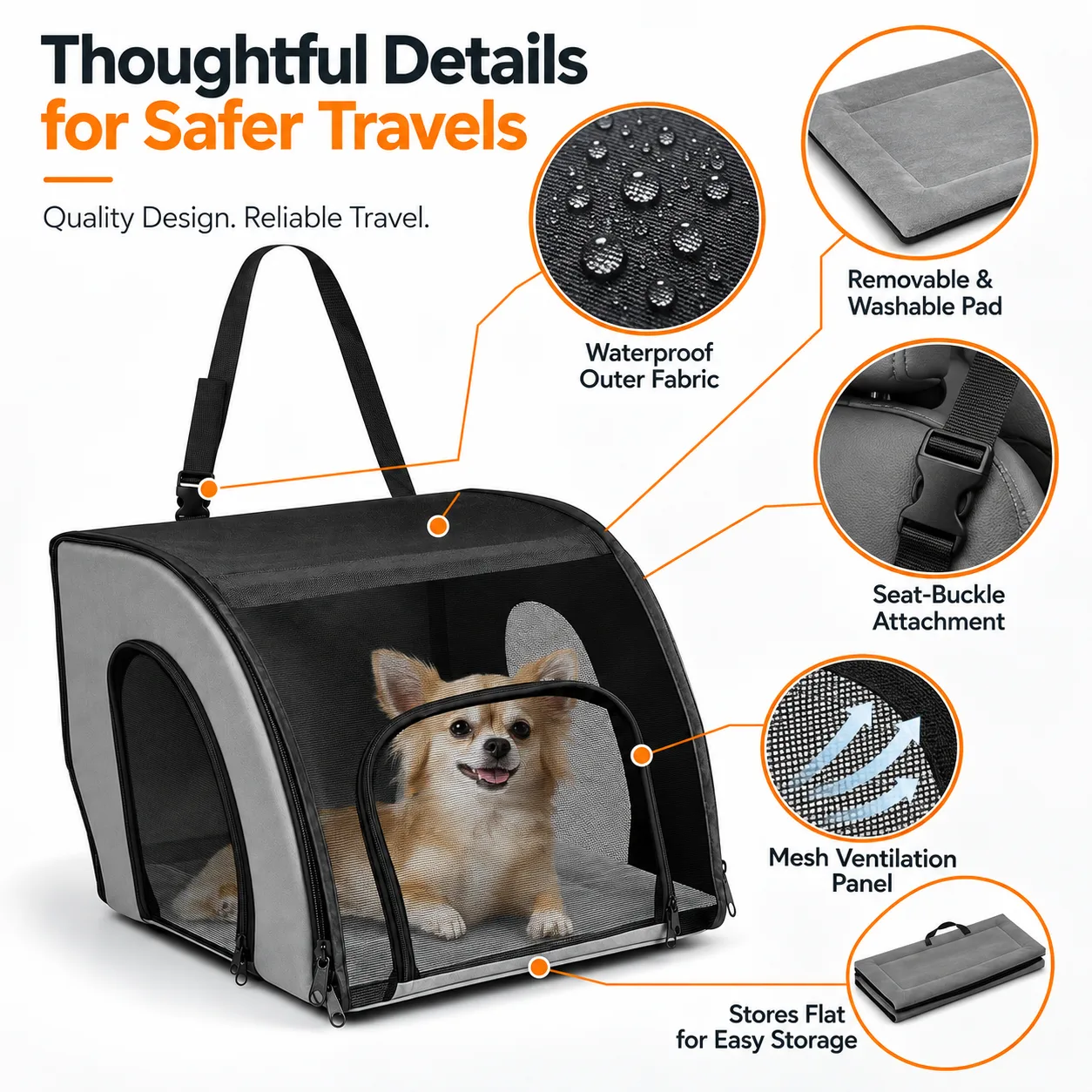 Custom Pet Car Seat thumbnail 4