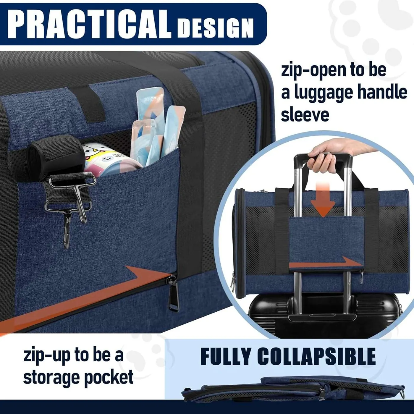 Custom Pet Car Travel Carry Bag Factory thumbnail 5