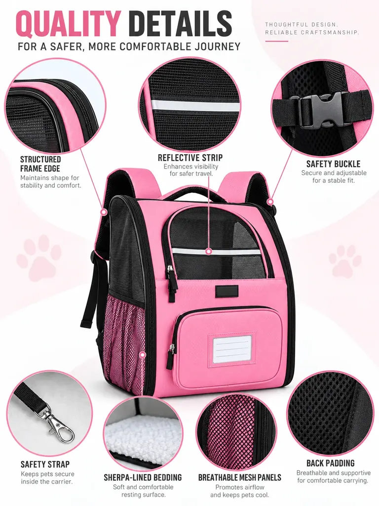 Custom Pet Hiking Travel Bag