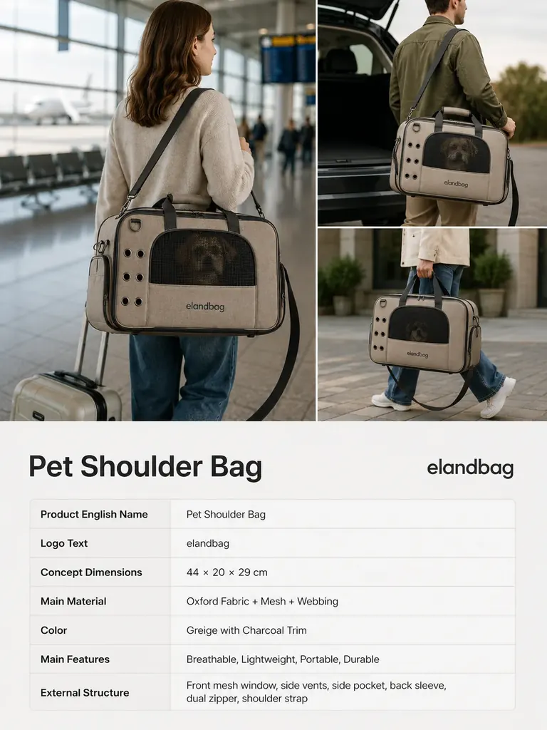 Pet Shoulder Bag Manufacturer Factory
