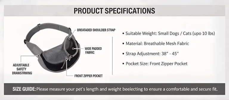 Custom Pet Sling Carrier Supplier