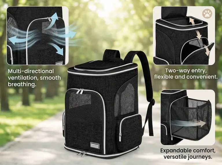 Custom Pet Travel Backpack Factory