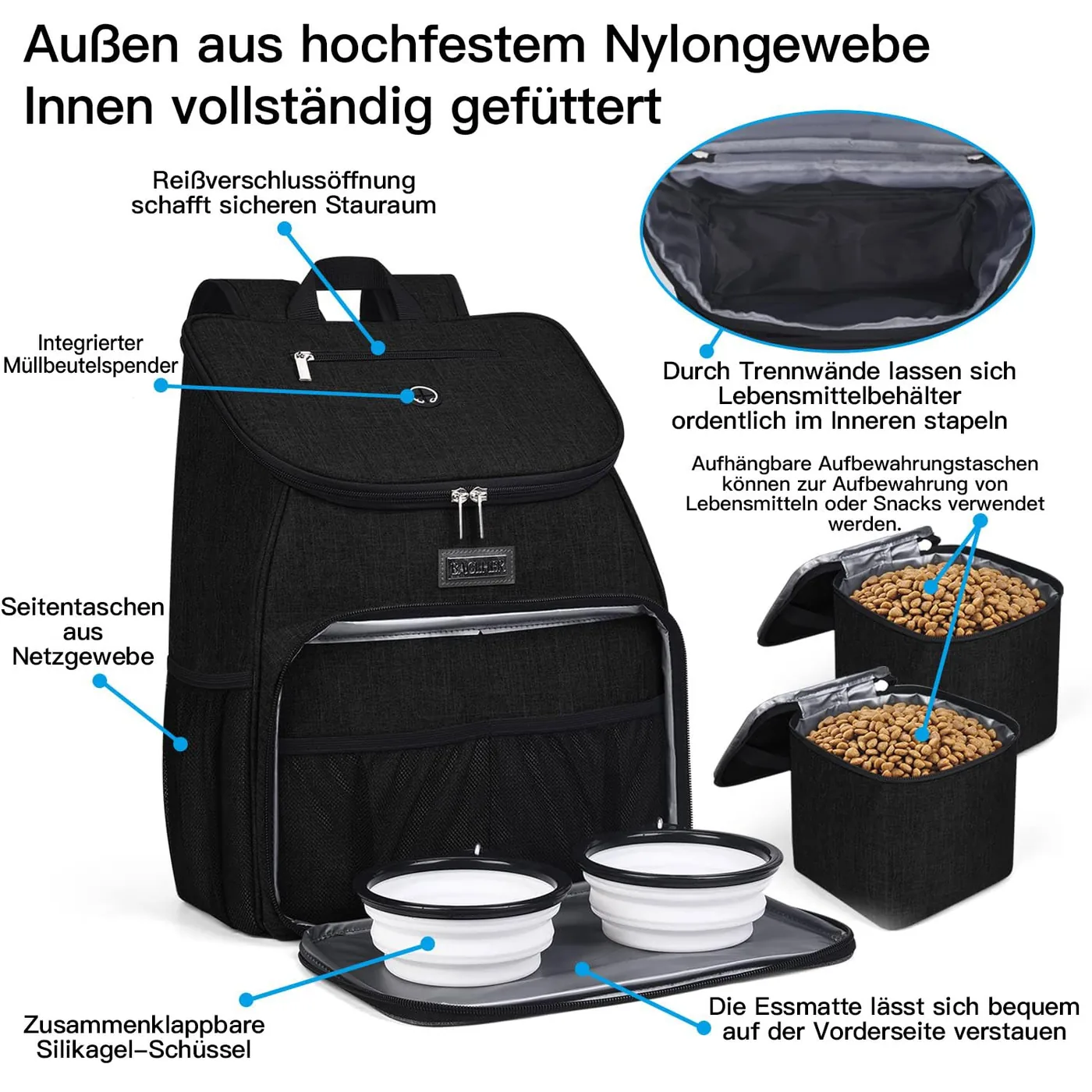 pet travel organizer bag manufacturer thumbnail 4