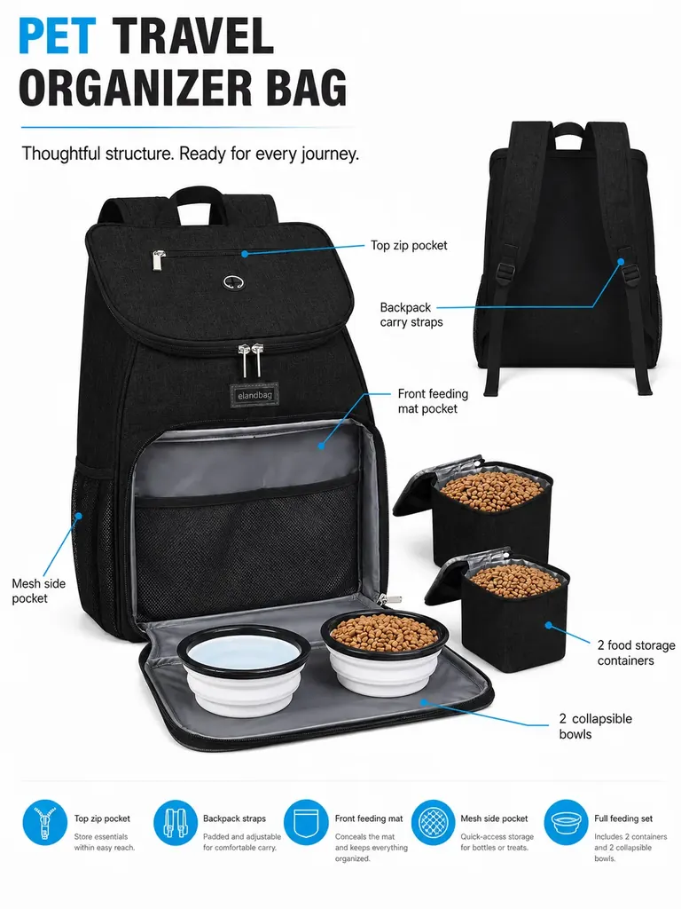 pet travel organizer bag manufacturer
