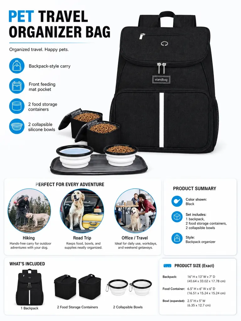 pet travel organizer bag manufacturer
