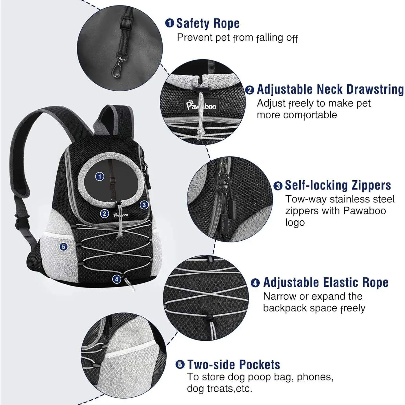 Custom Puppy Dog Travel Front Carrier Factory thumbnail 2