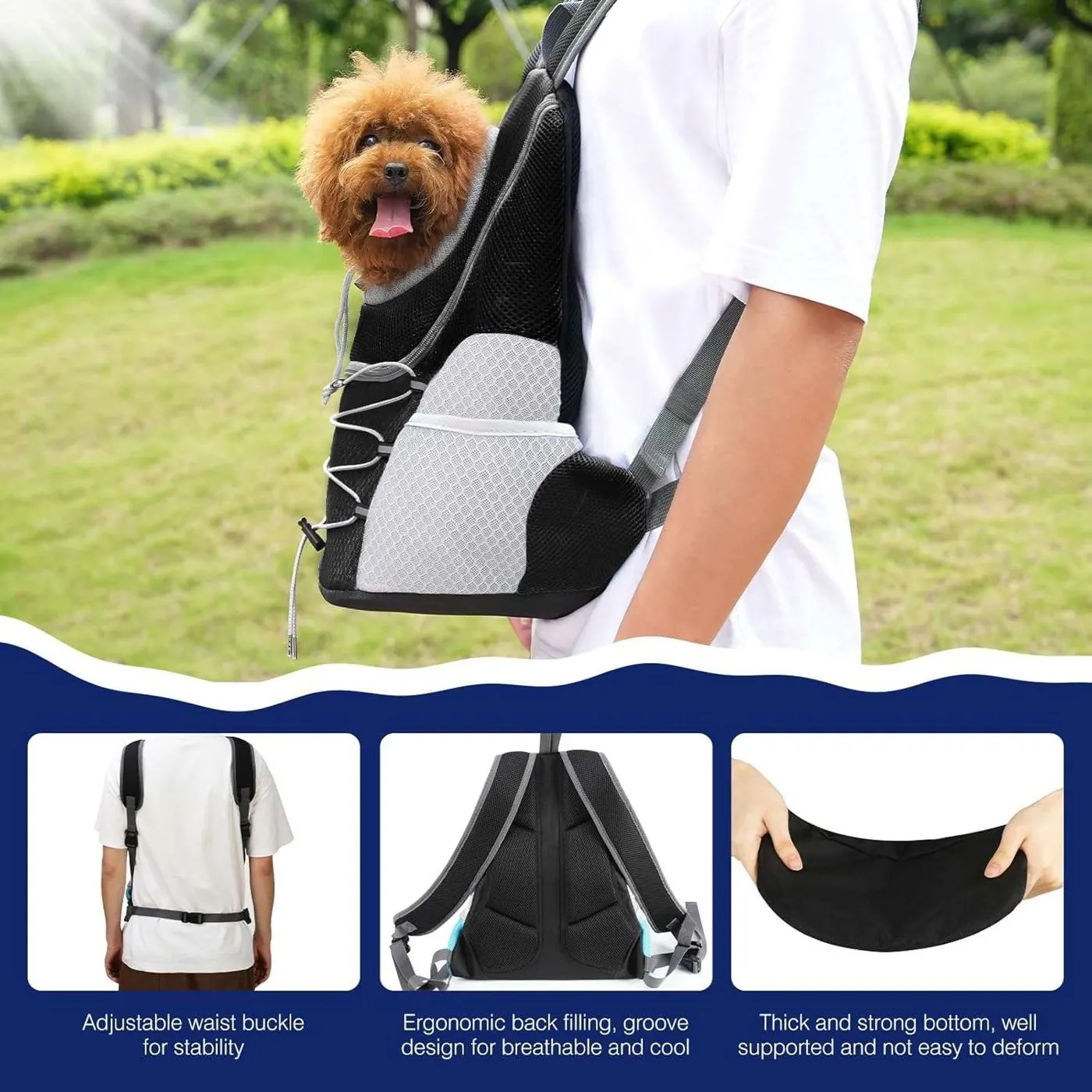 Custom Puppy Dog Travel Front Carrier Factory thumbnail 3