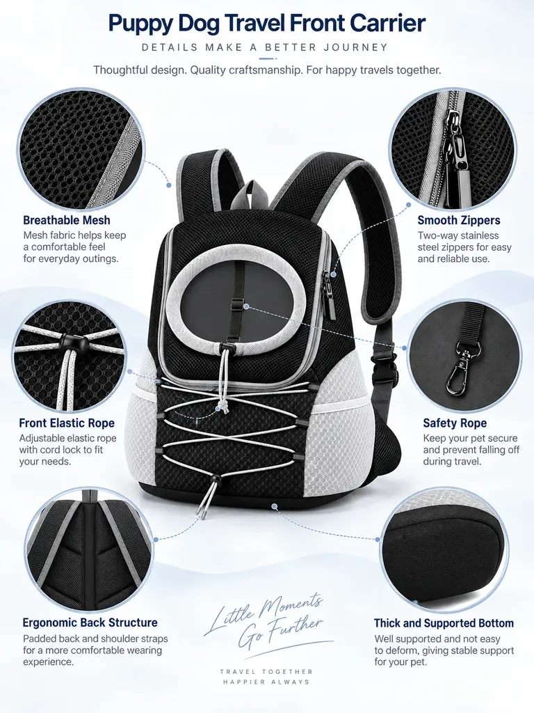 Custom Puppy Dog Travel Front Carrier