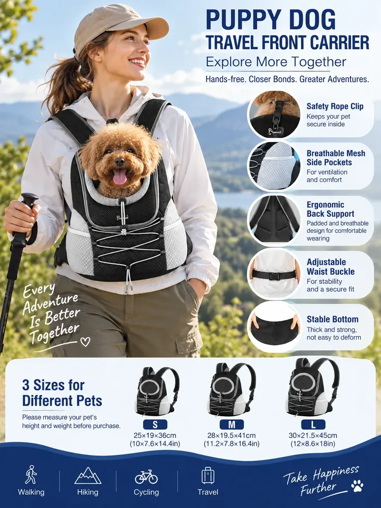 Custom Puppy Dog Travel Front Carrier