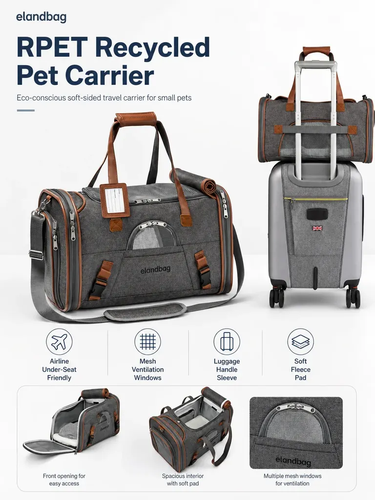 rPET recycled pet carrier manufacturer