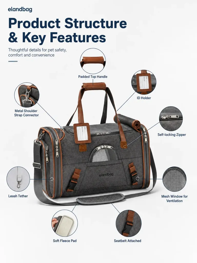 rPET recycled pet carrier manufacturer