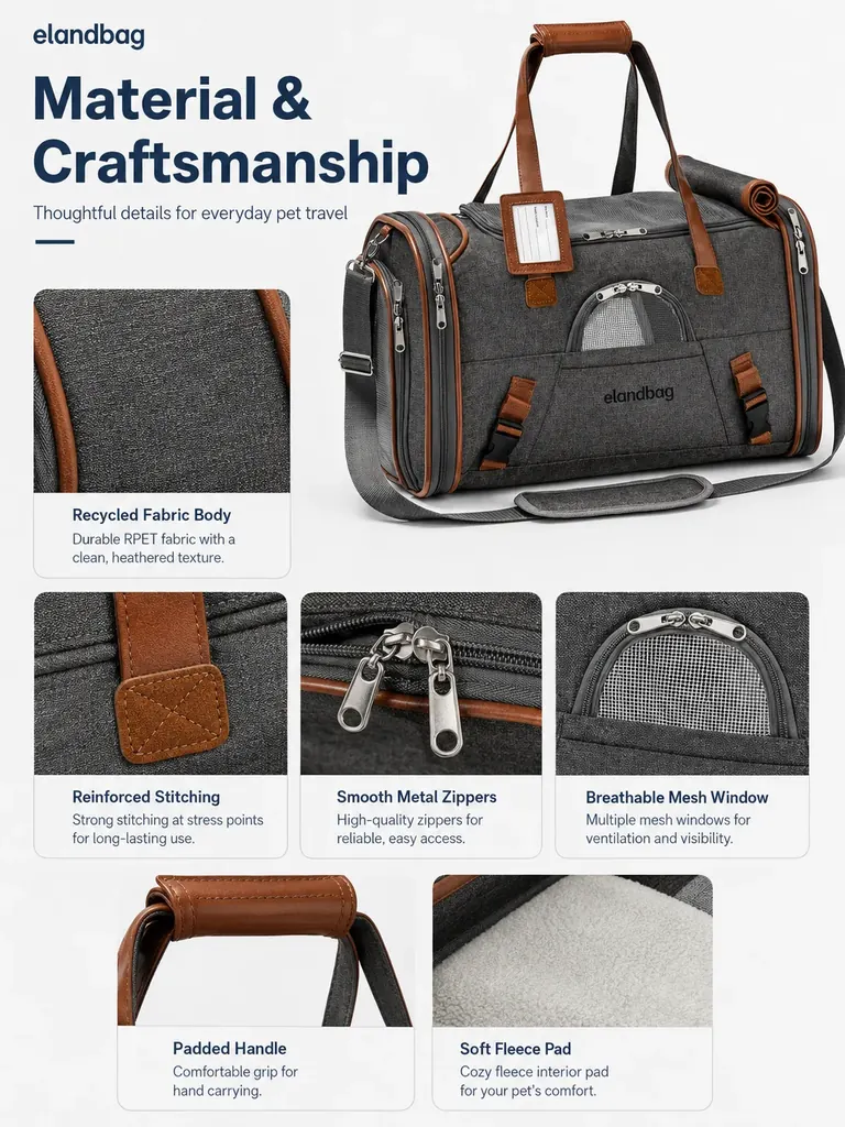 rPET recycled pet carrier manufacturer