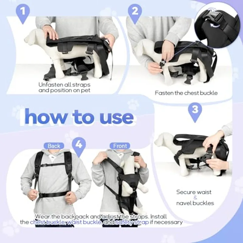 small dog front carrier backpack manufacturer thumbnail 5