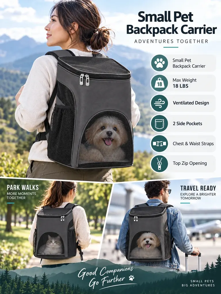 Custom Small Pet Backpack Carrier
