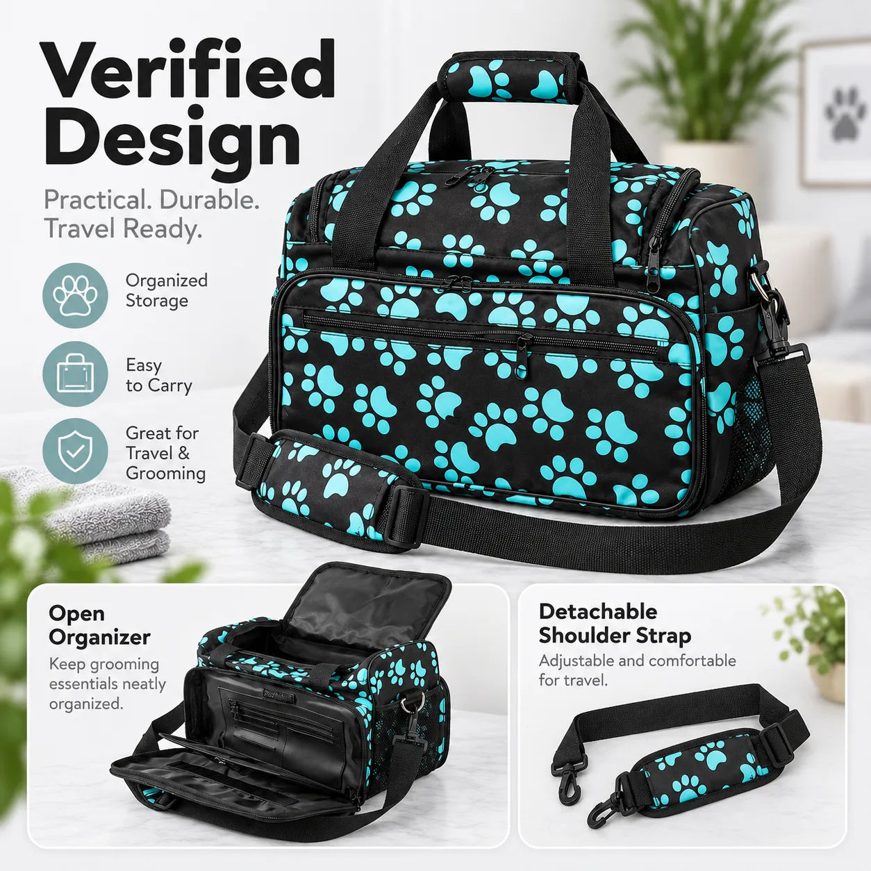 Custom Travel Tote Bag thumbnail 5