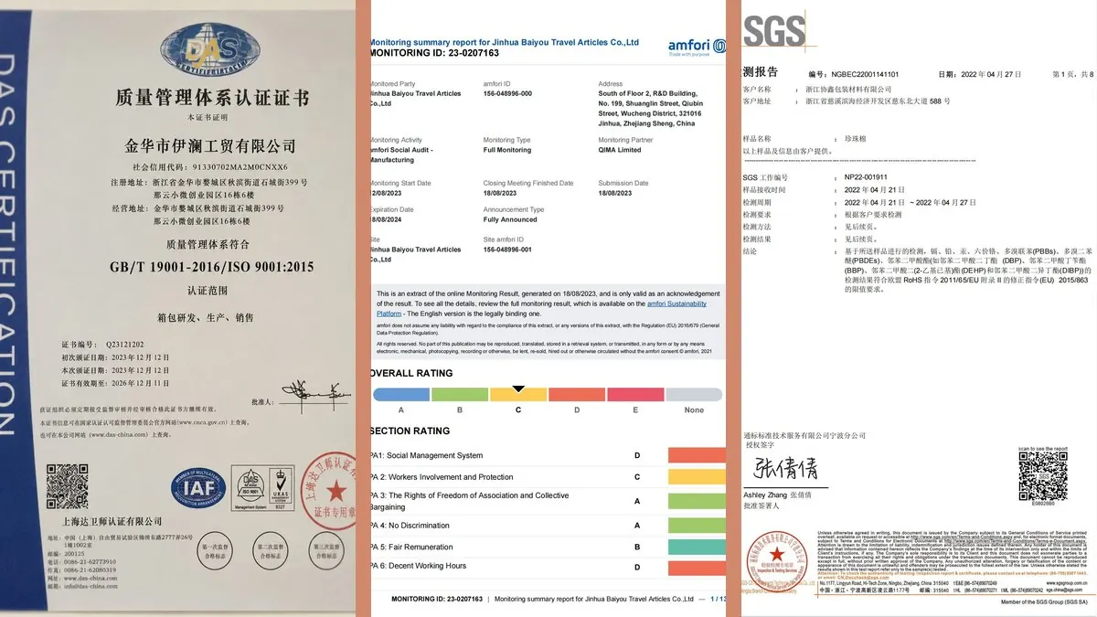 Certificados de cumplimiento de productos para mascotas para ISO, BSCI y SGS